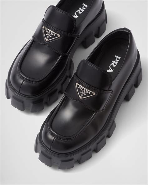 prada monolith loafers women's|prada monolith loafers price.